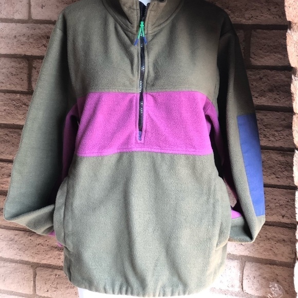 Urban Outfitters Jacket Olive Half Zip Size Medium - Picture 9 of 10